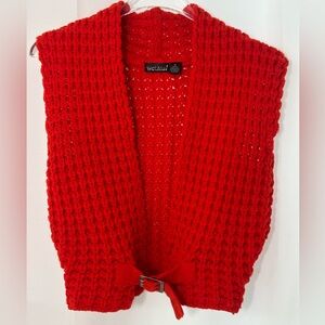 VTG Y2K WET SEAL Belted Knit Cardigan Vest
